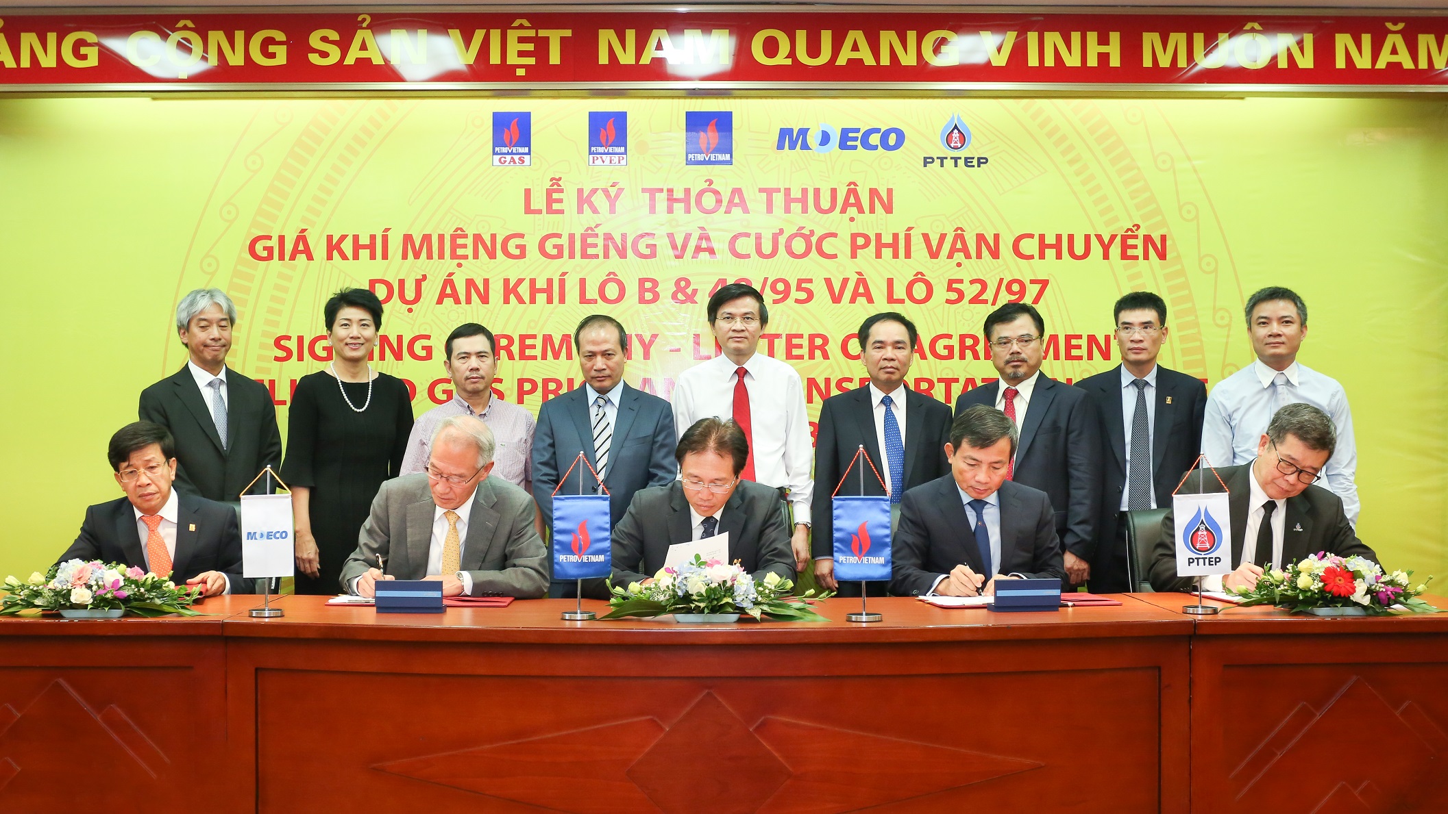 PTTEP signs with in the Vietnam Block B & 48/95 and Block 52/97 Project
