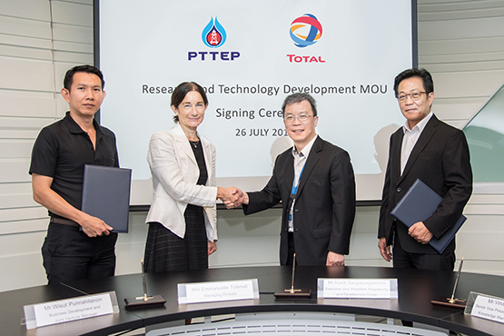 PTTEP and TOTAL Cooperate for Research and Technology Development